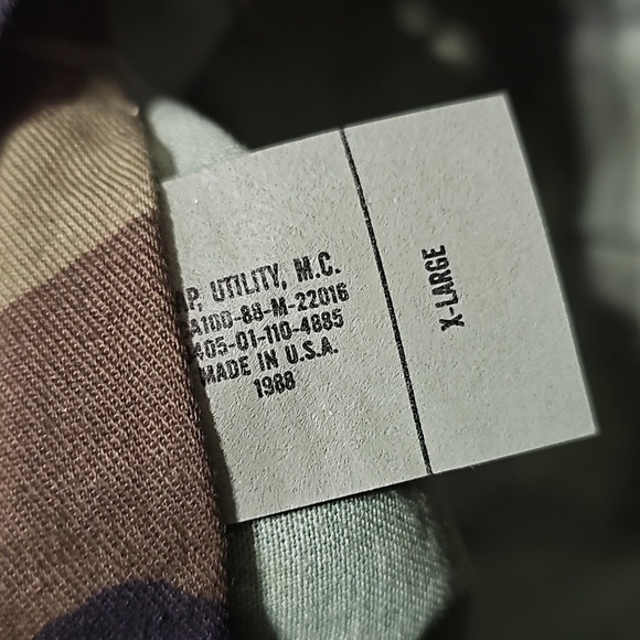 Vintage Camo Hat Cap‎ with Brim Army Marines XL - Picture 5 of 8